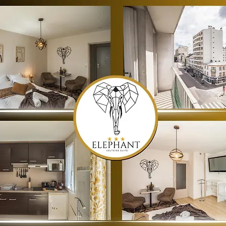 Appartement Voltaire Elephant Suite-5min Centre- Parking Privé *